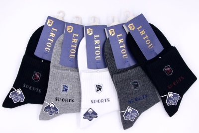 Autumn winter home-grown cotton men's sports socks old man's head thick socks men's socks 8,575