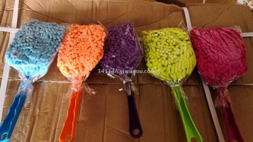 chenille triangular brush chenille telescopic duster chenille gloves car cleaning dust brush duster