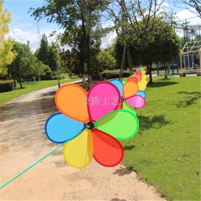 Manufacturers direct wedding supplies kindergarten children toys plastic windmill hanging decoration outdoor strings
