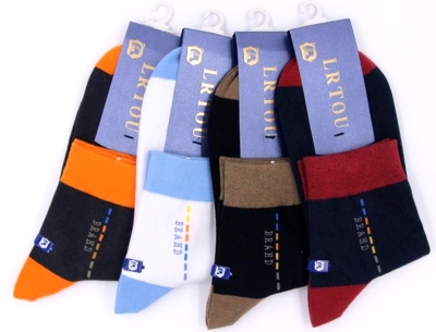 Autumn and winter pure cotton leisure socks old man's head thick socks 9102