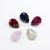 Manufacturers direct-selling rose-red-plated real silver drop point-bottom fancy stone-shaped diamond accessories beads