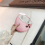 Creative coconut straw embroidery single-shoulder bag personalized laser shiny PU chain crossbody bag female