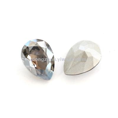 DZ 3003 K9 Water Drop Silver Phantom Swarovski Element Crystal Ornament
