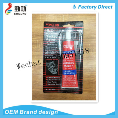 YONGLIAN red silicone sealant has high density and high temperature resistance and can be customized for export