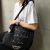 Chic Korean depound bowknot DIY lace monogrammed canvas bag