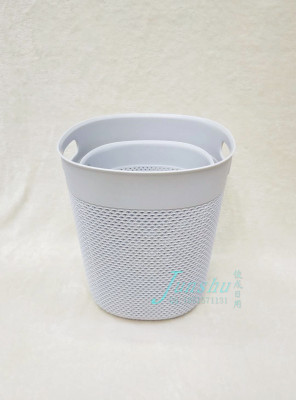 Plastic xiangyun square open bin paper basket without cover