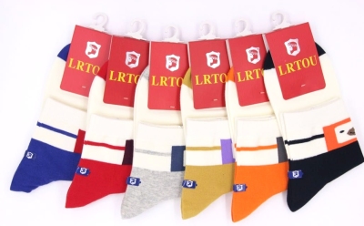 Autumn and winter pure cotton leisure socks old man's head thick socks 909