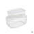 Kitchen plastic sealed box dry goods storage box refrigerator storage box rectangular fruit storage box