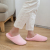 【 spot 】 towel material Japanese silent wooden floor indoor men and women cotton slippers winter warm sleep shoes