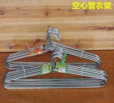 Stainless steel hollow tube hanger clothes rack hanging clothes rack wholesale heavy anti-skid clothes rack