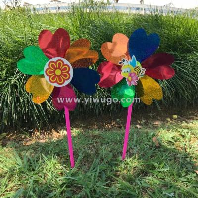 Ground stall hot sale double-sided sequins small windmill 