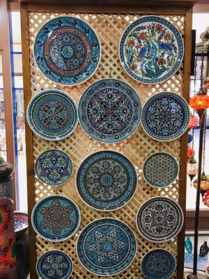 Turkey Imported Ceramic Handmade Ceramic Plate Decoration