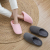 【 spot 】 towel material Japanese silent wooden floor indoor men and women cotton slippers winter warm sleep shoes