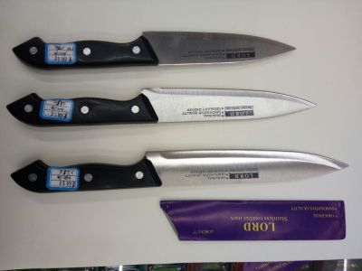 LORD Black Plastic Handle Fruit Knife, Chef Knife, Kitchen Knives