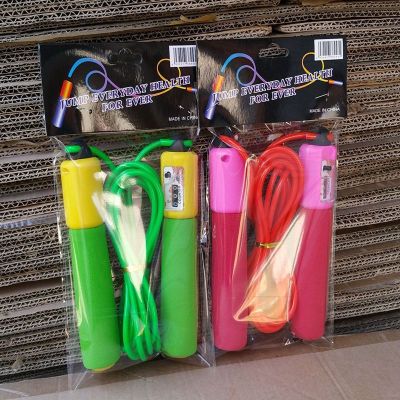 Factory Direct Sales Rubber Sponge Counter Skipping Rope Adult and Children Fitness Sports Competitive Skipping Rope