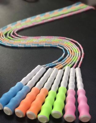 2017 New Beads Skipping Rope Children and Adults Special Beads Skipping Rope Bamboo Section Skipping Rope