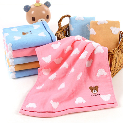 Manufacturer direct cotton cartoon cloth bear towel new towel gift towel beauty towel