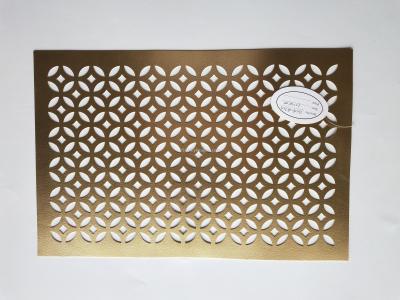 PVC leather handicraft gold and silver table mat
