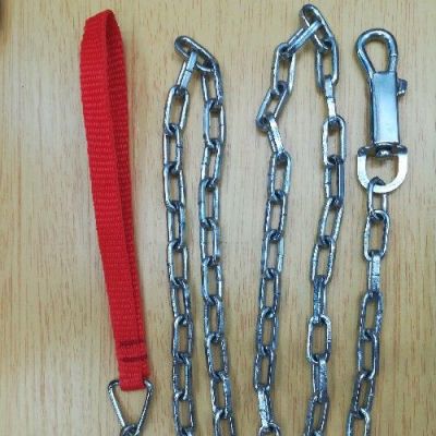 Factory Direct Pet Supplies Chrome Imitation Gold Pet Square Chain Dog Leash Iron Chain Collar