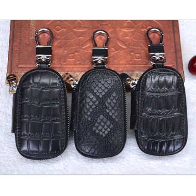 New car key bag leather key chain general zipper bag