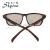 Fashionable joker lens leopard grain big frame glasses can match myopic lens 4115