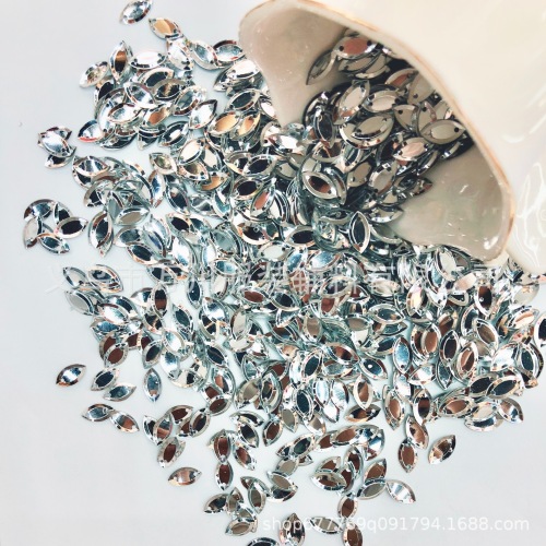 Yiwu Direct Sales Mesh Concave Silver Bottom PVC Paillette Mixed Color DIY Crafts Sequin Accessories Can Be Customized