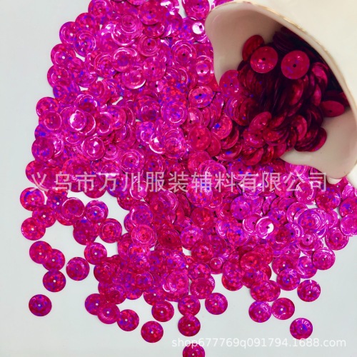 factory direct sales 10m plate pvc laser sequins pink crafts beads ornament accessories accessories can be customized