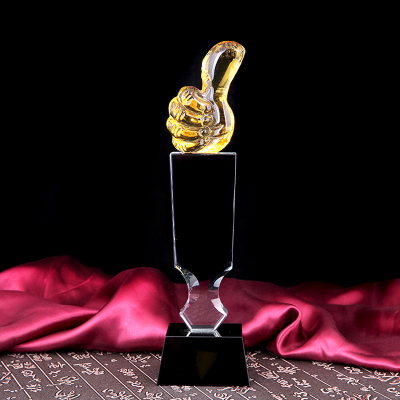 Thumb Crystal Trophy