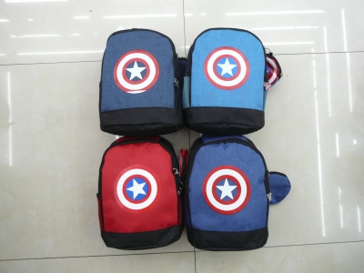 Children's backpack cartoon backpack double shoulder backpack captain America kindergarten 2-8 years old backpack