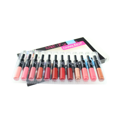 New 2-1 lip gloss 12 - color matte lip gloss manufacturers direct