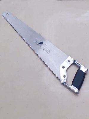 Hand saw with steel handle