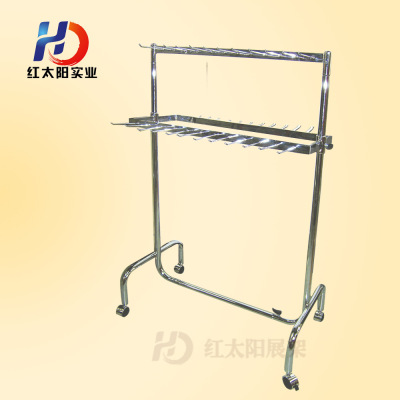 Manufacturers direct iron system loud-type display stand double-row belt promotion stand stores special high-grade belt rack