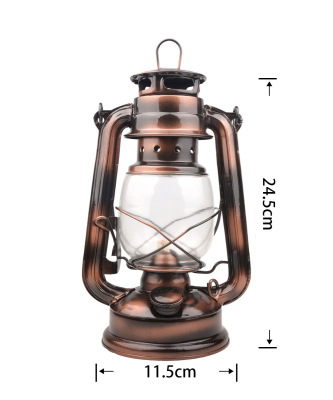 Bronze kerosene lamp antique horse-lamp camping lamp outdoor tent lamp emergency camping portable hanging lamp