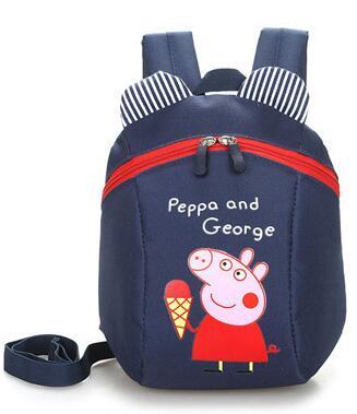 Kids cartoon backpack double shoulder backpack piggy kindergarten 2-8 years old crossbody bag