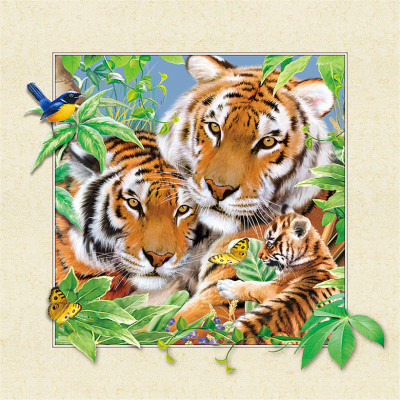 Factory direct 5D wholesale 3D 3D paintings, tiger elephant angutan to customize