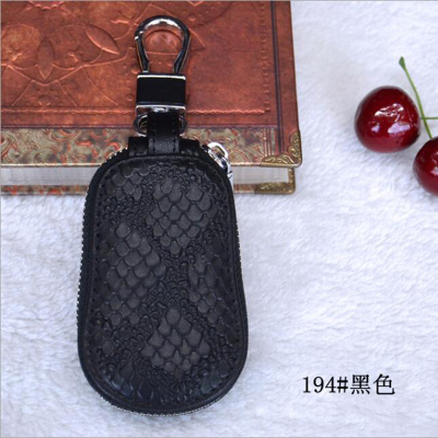 New top layer of cowhide car key bag leather and men's and women's key bag