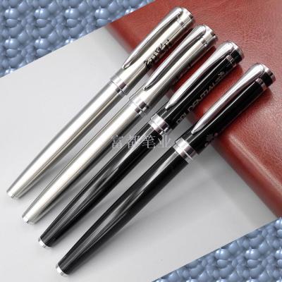 Manufacturers supply all steel neutral pen stainless steel pen all metal baozhu pen can be printed LOGO