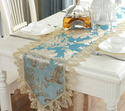 Union art European luxury table flag lace cloth art sharp Angle fashion