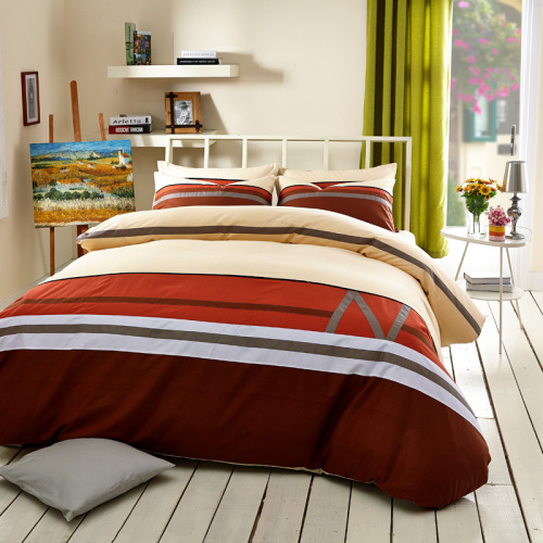 cotton active printing twill four-piece bedding set fashion casual bed sheet type）