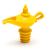 Aladdin lamp oil bottle stopper pour vessel