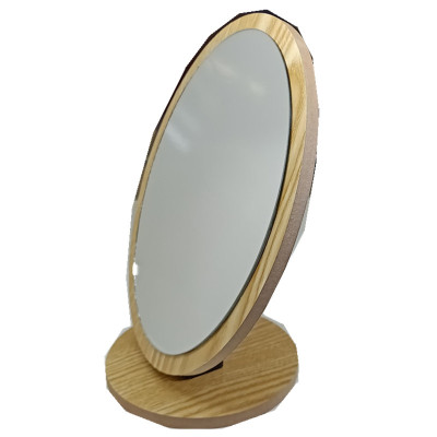 Wooden table mirror dressing mirror princess beauty mirror along mirror