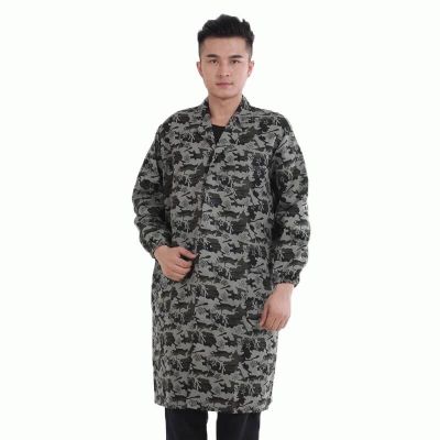 Camouflage adult smock men's and women's clothing waterproof dustproof oil proof long sleeve  housework overalls