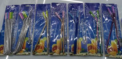 Stainless steel straw kitchenware hotel supplies - 304 # / 316 # Stainless steel straw combination for Taiwan