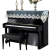 Yamaha piano half-cover Korean lace piano set European piano cover luxury princess style simple dustproof new style