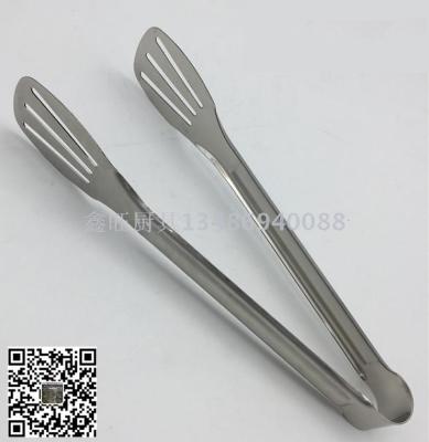 Stainless steel food clip anti-ironing kitchen tool multi-functional food clip 12-inch three-line bread clip
