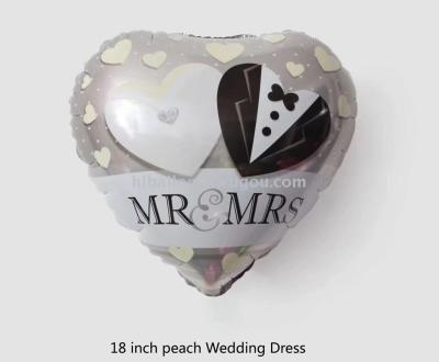 HL/ huang liang balloon wedding decoration diamond ring love ILOVEYOU wedding dress 18 inches