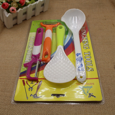 Kitchen tools set 4 pieces set peeler spoon set