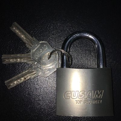 Computer matte copper core padlock