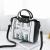 European and American fashionable and casual woman bag printing hand carry single shoulder bag