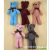 Stuffed toy teddy bear doll, new haircloth long - legged bear | rabbit pineapple check bear bag package pendant diy accessories